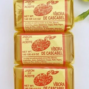 3 Pieces JABON ACEITE DE VIBORA (VIVORA) DE CASCABEL / RATTLE SNAKE SOAP BAR